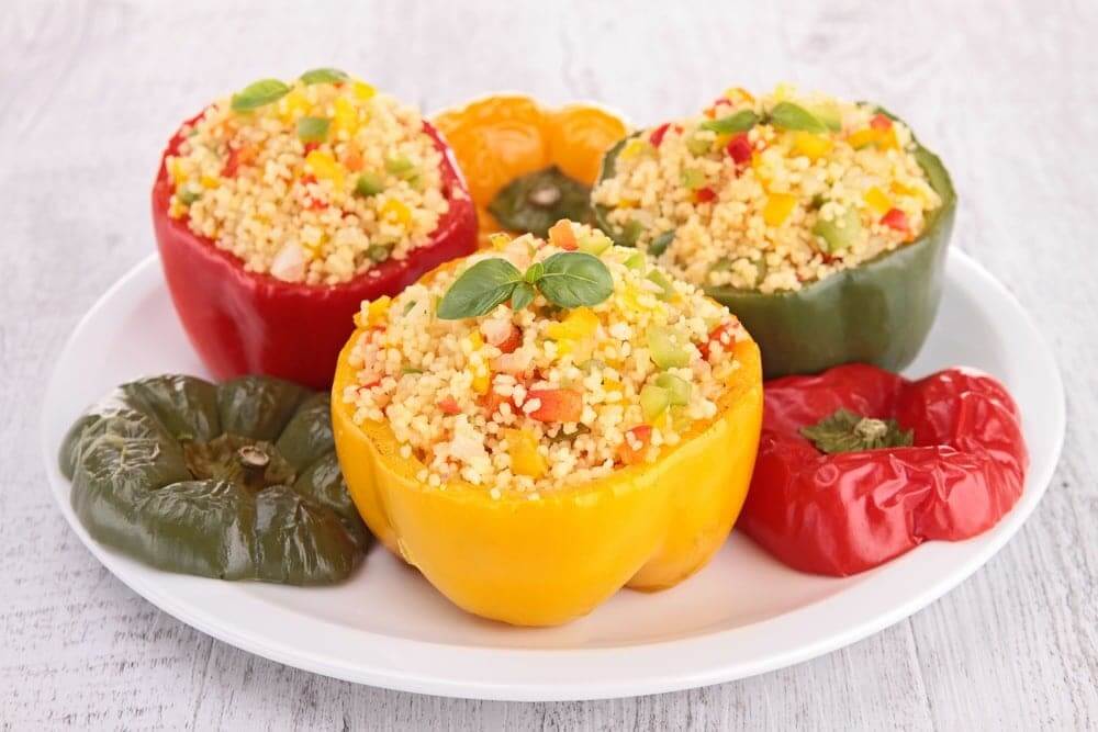 Cauliflower Rice Stuffed Peppers Budget Recipe Recipe This